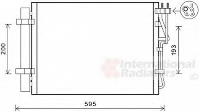 VAN WEZEL 83005198 -  Конденсатор, кондиционер